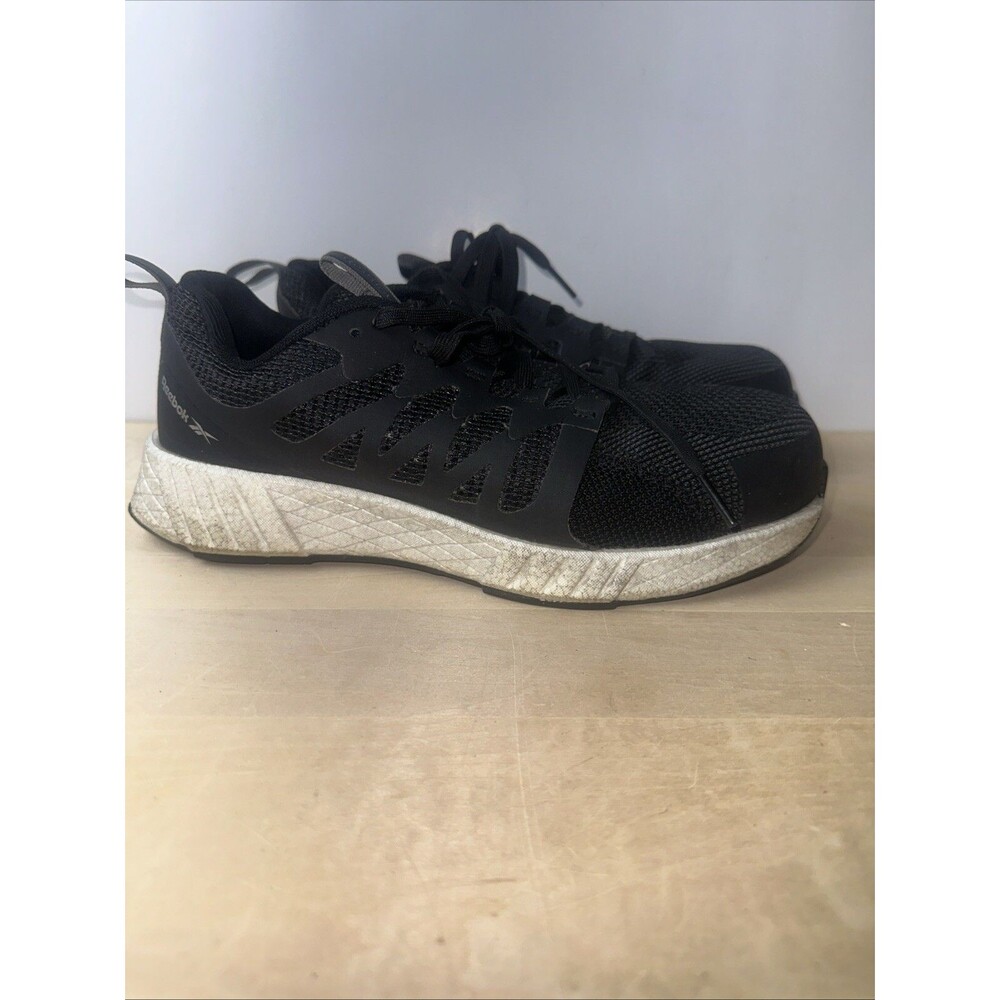 Reebok Fusion Flexweave RB413 Womens 8.5 Black Composite Toe Work Safety Shoes